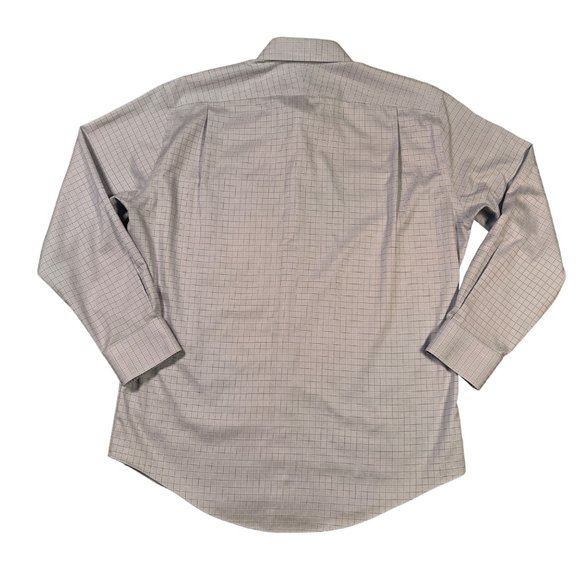 Nordstrom's Shirt Men's Long Sleeve Casual Button Up Checkered Collared Blue Lg - Picture 7 of 11